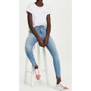 Mother Denim Looker Two Step Ankle Fray in Kiss And Make Up Sz 28, $268 A7